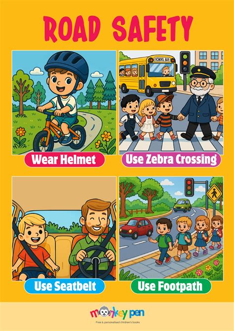 Poster On Road Safety Rules