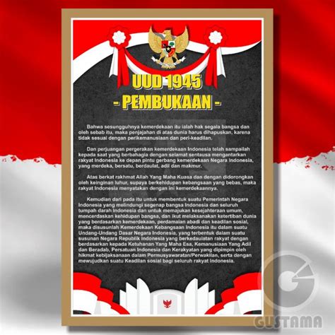 POSTER UUD 1945：Peraturan Tingkat Pusat