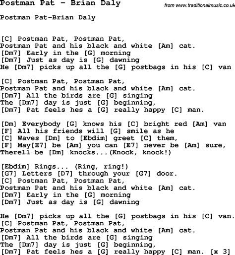 Postman Pat Lyrics