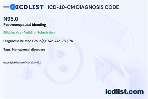 Postmenopausal Icd 10