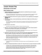 Postwar America Answer Key