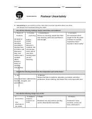 postwar uncertainty guided answers