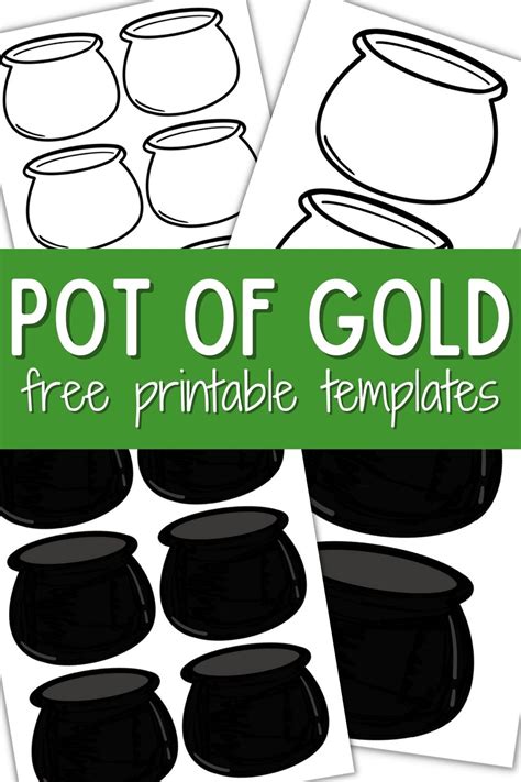 Pot Of Gold Printable Template Free Printable Papercraft Pot Of Gold Writing Paper - Pot Of Gold Writing Paper