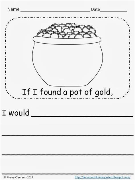 Pot Of Gold Writing Teaching Resources Tpt Pot Of Gold Writing Paper - Pot Of Gold Writing Paper