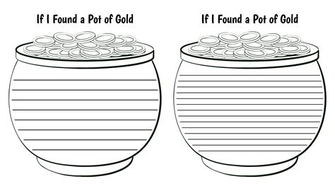 Pot Of Gold Writing Templates Museprintables Com Pot Of Gold Writing Paper - Pot Of Gold Writing Paper