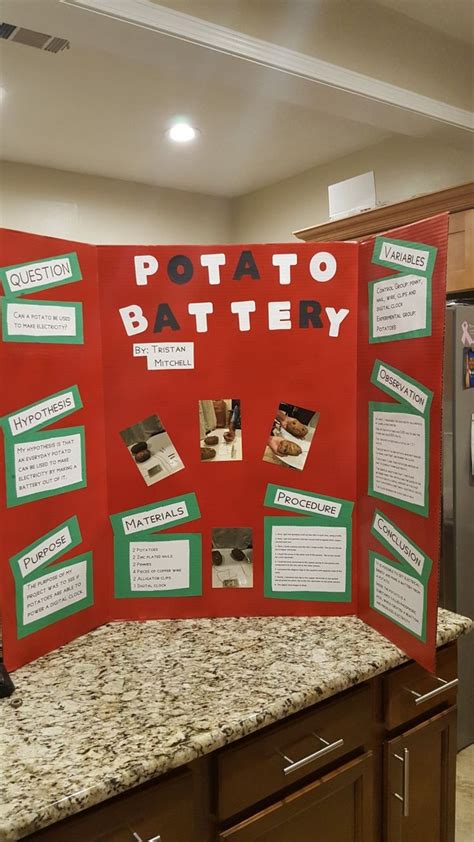 Potato Battery Science Fair Project Potato Battery Science Experiment - Potato Battery Science Experiment