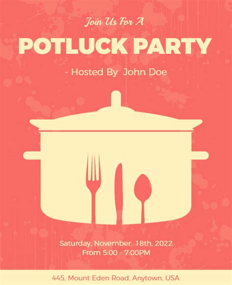 Potluck Flyer Ideas
