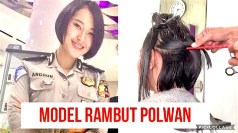 POTONG RAMBUT POLWAN - Potong Rambut Model Polwan Jaman Now Tutorial Potong Eps 3