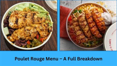 Poulet Rouge Menu Pdf
