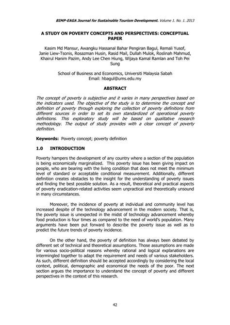 Poverty Research Paper