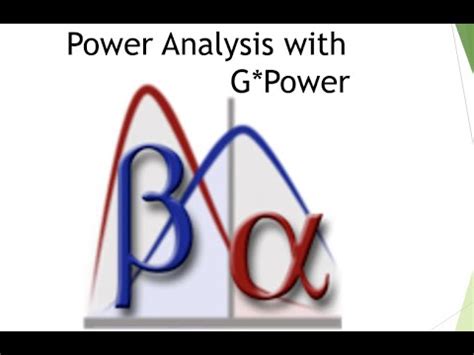Power Analysis G Power
