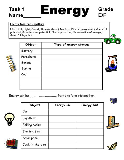 Power And Energy Transfer Worksheets Questions And Revision Physics Energy Worksheet - Physics Energy Worksheet