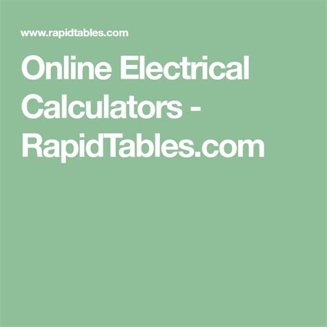 Power Calculator Rapidtables Com Circuit Power Calculator - Circuit Power Calculator