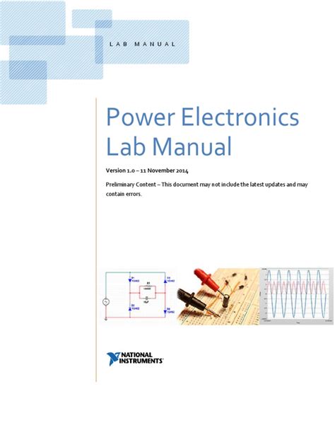 Power Electronics Lab Manual For Eee