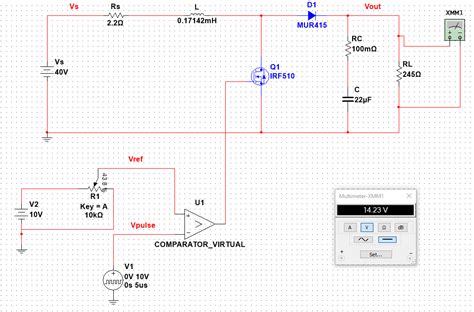 power supply BOOST CONVERTER Simulation Problems in Multisim Electrical Engineering Stack