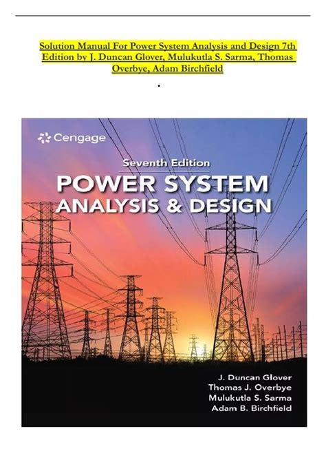 Power System Analysis Design Solution Manual