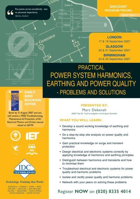 Power System Harmonics Earthing And Power Quality