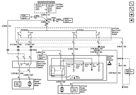 Power Window Switch Diagram