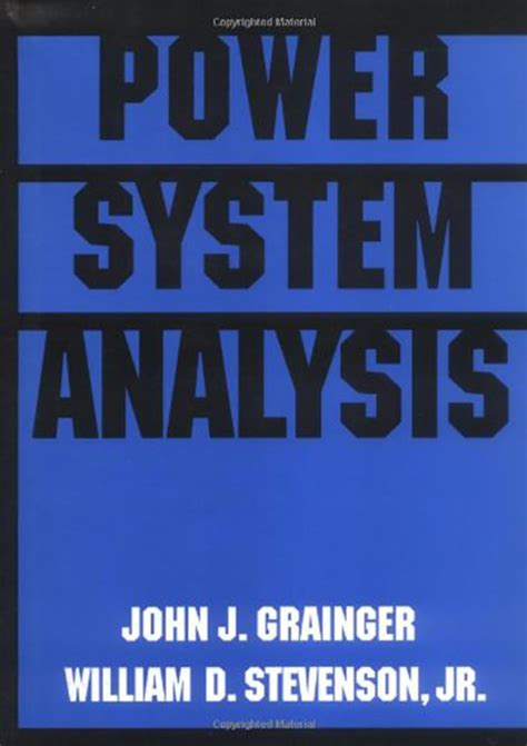 Full Download Power System Analysis By Grainger And Stevenson Solution Manual 