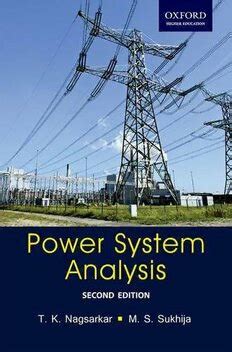 Read Power System Analysis By Nagsarkar And Sukhija Pdf 
