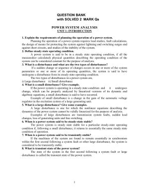 Download Power System Analysis Question Bank With Answers 