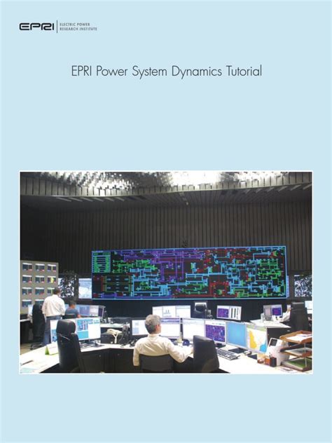 Download Power System Dynamics Tutorial The Light Blue Book 
