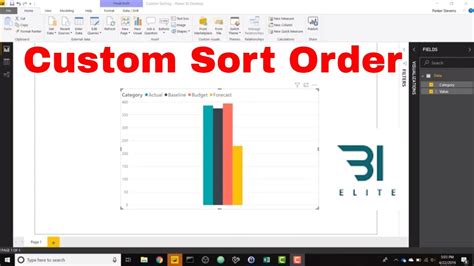 powerbi - how to sort chart chronologically by custom date …