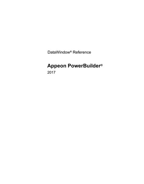 Powerbuilder 12 Datawindow To Pdf