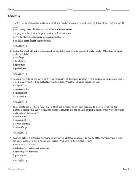 Read Powered By Cognero Chapter 12 Geometry Test 