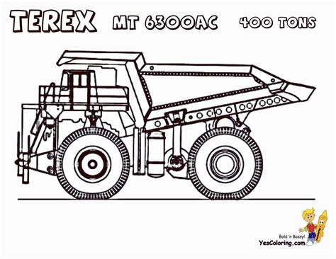 Powerful Kenworth Dump Truck Coloring Page Kids Play Simple Dump Truck Coloring Pages - Simple Dump Truck Coloring Pages