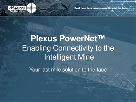Powernet   Plexus Powernet Maestro Digital Mine Maestro Digital Mine - Powernet
