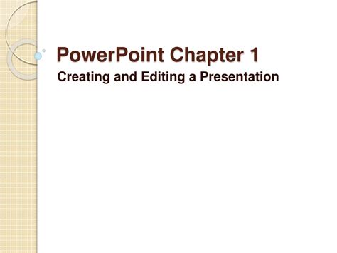 Powerpoint Chapter 1 Test