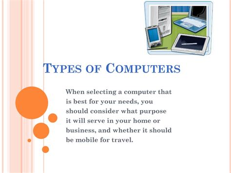 powerpoint presentation on types of computers
