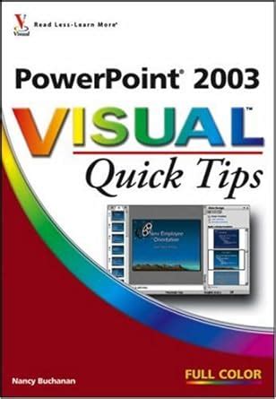 Full Download Powerpoint 2003 Visual Quick Tips 