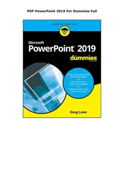 PowerPoint 2019 For Dummies (Powerpoint for Dummies)