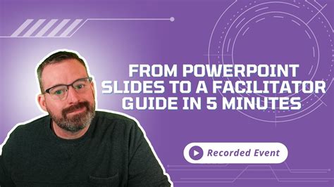 Read Online Powerpoint Presentation Facilitator Guide Template 