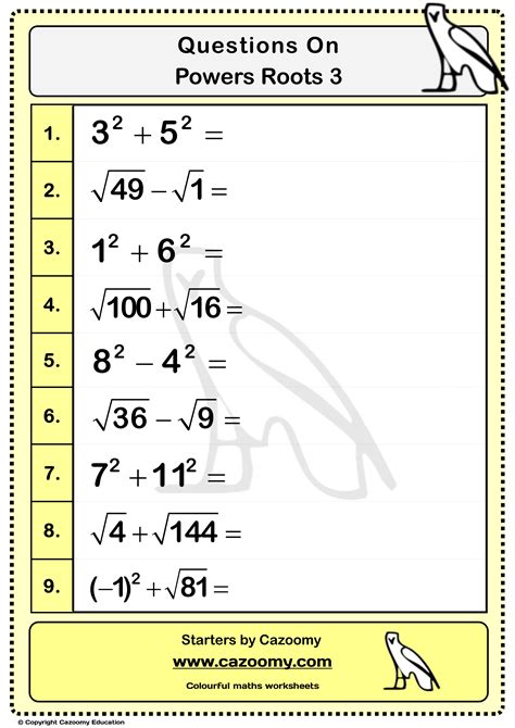 Powers Roots And Number Types Worksheets With Answers Powers Of I Worksheet Answers - Powers Of I Worksheet Answers