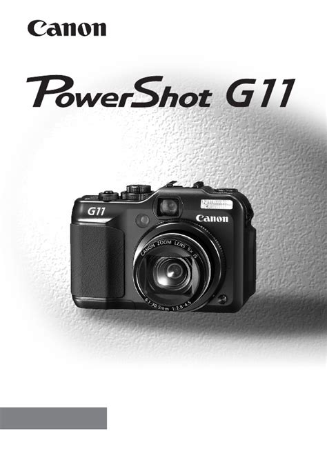 Read Online Powershot G11 Camera User Guide 