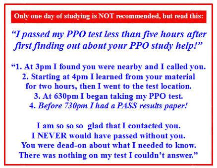 Ppo Study Guide California