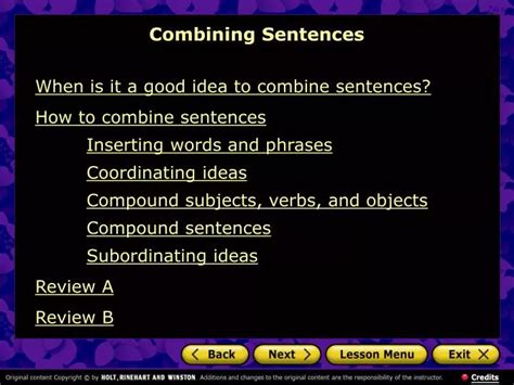 Ppt Ndash Combining Sentences Powerpoint Presentation Free Combining Sentences Exercises With Answers - Combining Sentences Exercises With Answers