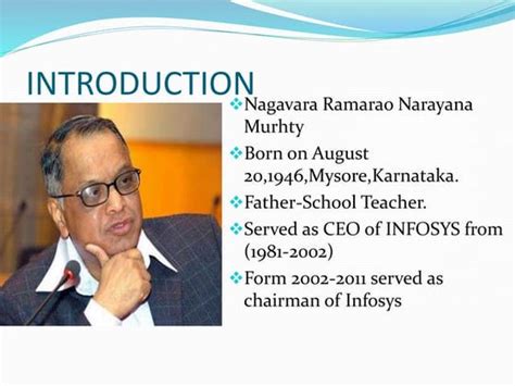 ppt on biography of narayan murthy