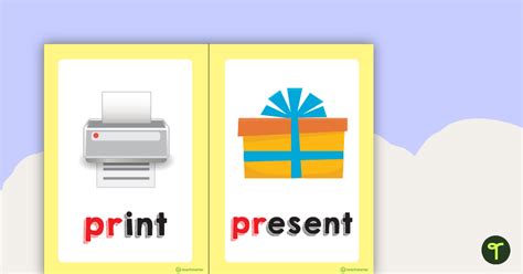 Pr Blend Flashcards Teach Starter Pr Blend Words With Pictures - Pr Blend Words With Pictures
