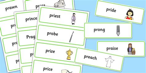 Pr Sound Word Cards Teacher Made Twinkl Pr Blend Words With Pictures - Pr Blend Words With Pictures