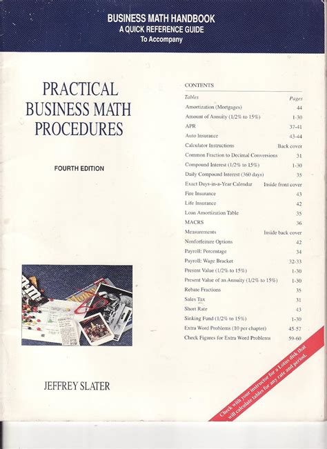 Practical Business Math Procedures Answer Key