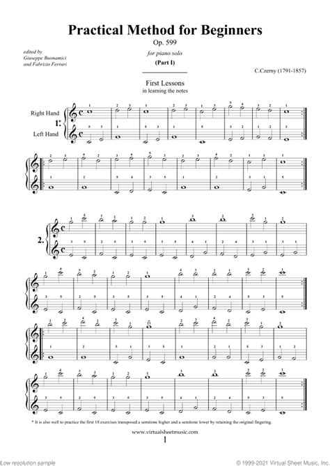 Practical Method For Beginners Op 599 Schirmer Lib