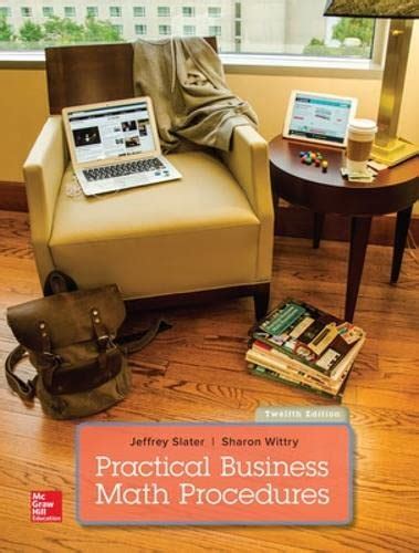 Read Practical Business Math Procedures Mcgraw Hill 