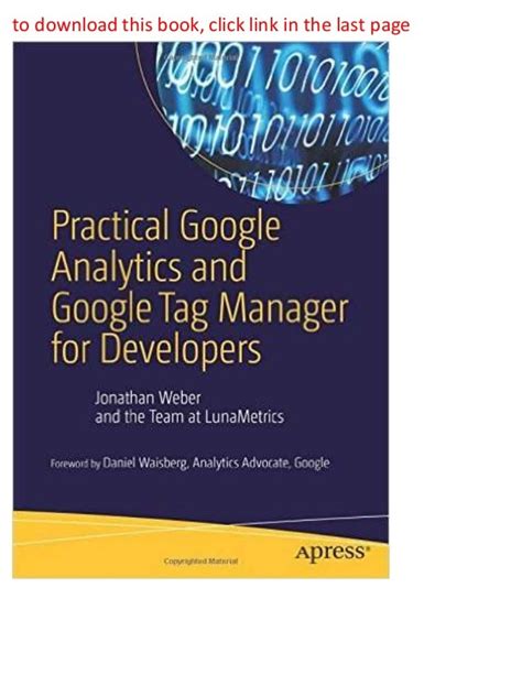 Read Practical Google Analytics And Google Tag Manager For Developers 