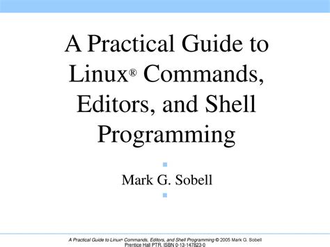Full Download Practical Guide To Linux Comms Editors Shell Programming 