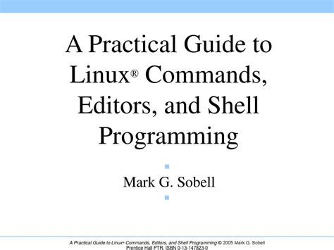 Full Download Practical Guide To Linux Comms Editors Shell Programming 