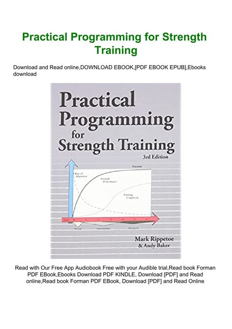 Read Online Practical Programming For Strength Training R4Nger5 